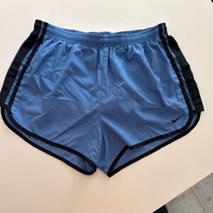 Nike Dri-Fit running shorts blue and black